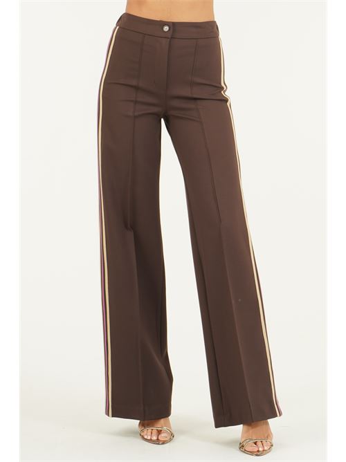 Pantalone in viscosa elastica GM by Gai Mattiolo | GM4301MORO